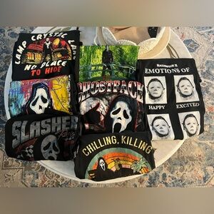 Mens horror movie tshirts. Size XL